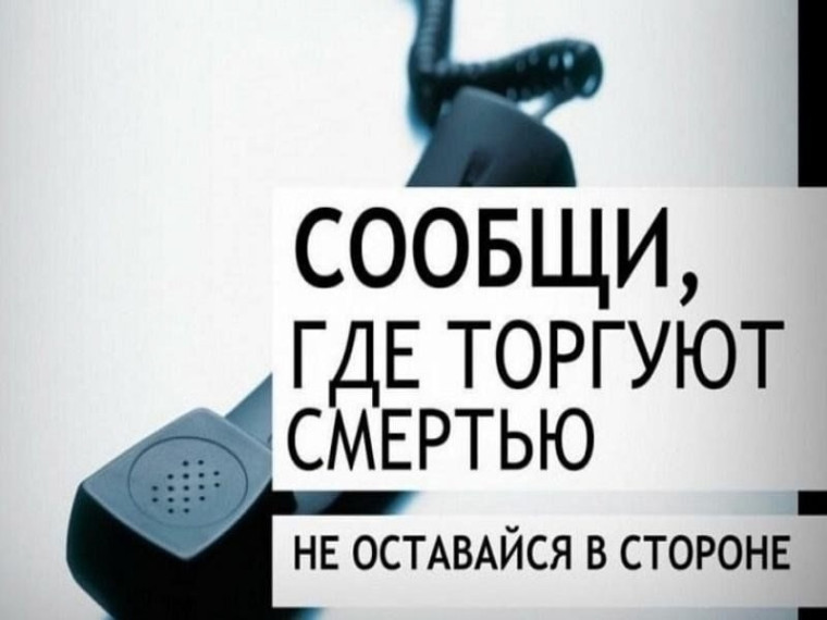 СООБЩИ, ГДЕ ТОРГУЮТ СМЕРТЬЮ!.